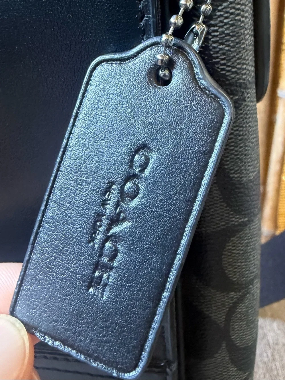COACH Men's Houston Map Signature Canvas Crossbody Bag